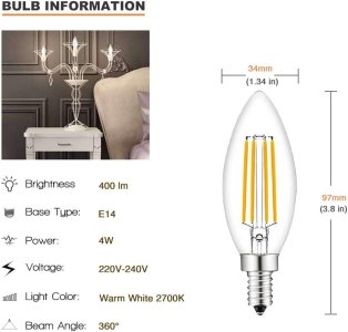Led Candle 4W E14 6500K Narken