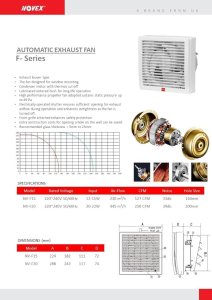 Auto Shutter Exhaust Fan (8