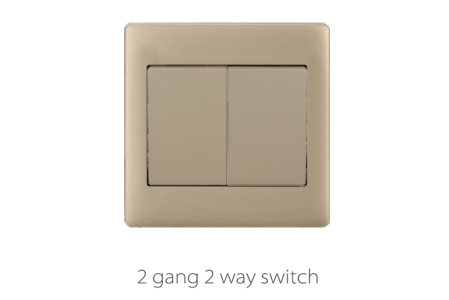 V1 Golden 1-4 Gang 2 Way Switch