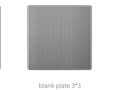V3 Golden-Stainless Blank Plate