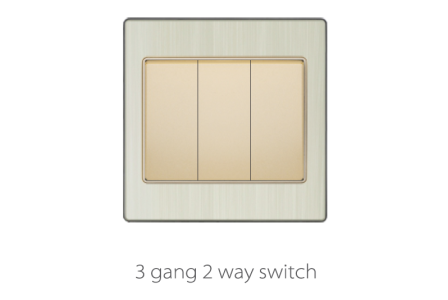 V3 Golden-Aluminum 1-4gang 2 Way