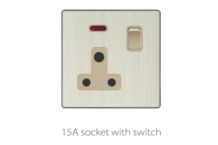 V3 Golden-Aluminum Socket 13A/15A