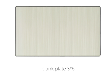 V3 Golden-Aluminum Blank Plate