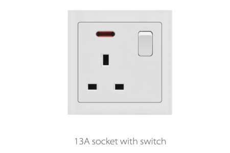 V4 Ivory 13A Socket Series