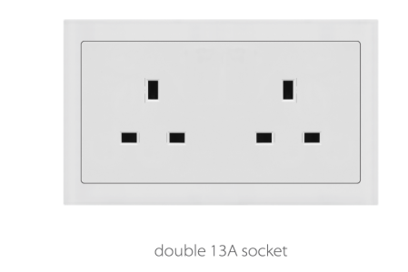 V4 Ivory Double Socket Series