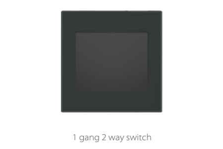 V4 Black 1-4 Gang 2 Way Switch