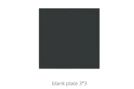 V4 Black Blank Plate