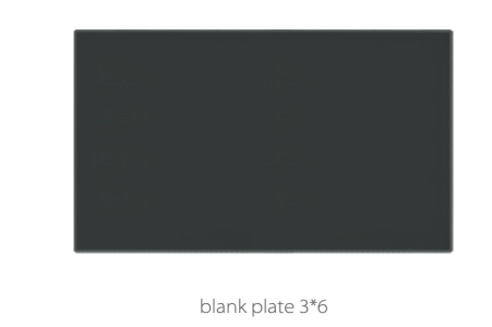 V4 Black Blank Plate