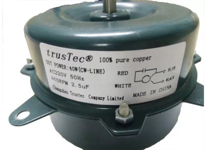 55W Outdoor Fan Motor / Single Phase Asynchronous Motor For Air Conditioner