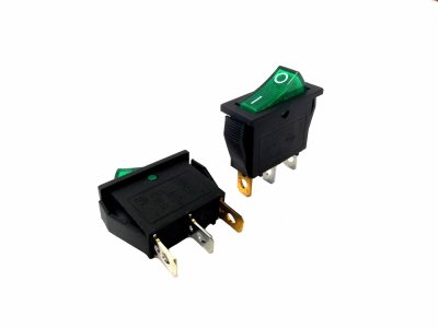 3PIN GREEN ROCKER SWITCH