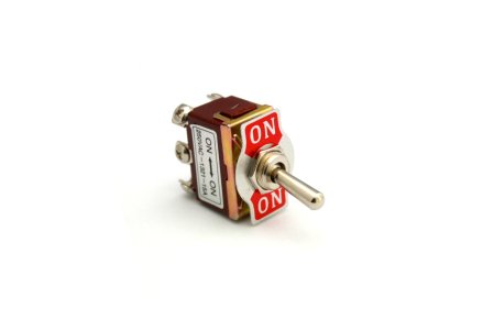 DPDT TOGGLE SWITCH ON-ON TWO POSITION 6 TERMINAL MODEL: 1321