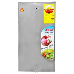 Akai Refrigerator 90L Single Door, Silver/Grey – RFMA-K90DS