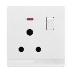 V-MAX 15A SOCKET WITH SWITCH-IVORY SERIES