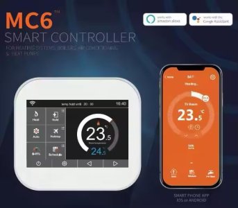 MC6-2FB1-B Smart WIFI Thermostat – For Air-conditioning,