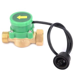Water Flow Switch,G1/2-G1/2 Thread Water Pump Flow Sensor Electronic Pressure Automatic Control Switch 220V