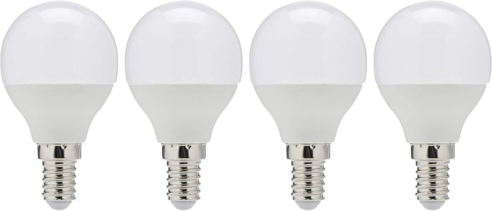 Narken 4 Pieces/Pack G45 3W E14 Warm White 3000K LED Power Saving Round Lamp Bulb Light 560LM 220-240V 50-60HZ