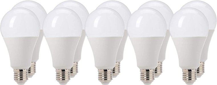 Narken TC 10 Pieces/Pack A70 15W E27 6500K LED Round Lamp Bulb Light 1200-1350LM 170-250V 50-60HZ