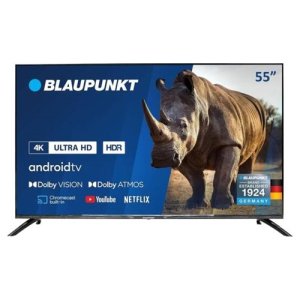Blaupunkt 55 Inch 4K UHD Smart TV with Android, Bluetooth - 55UB6210D