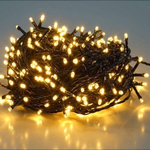 50Meter LED Fairy String Lights – 320 LED, Warm White ( Black ), 8 Modes