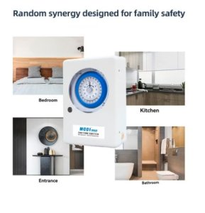 24H Mechanical Time Switch | Programmable Timer with 96 ON/OFF Settings | Heavy Duty 20A