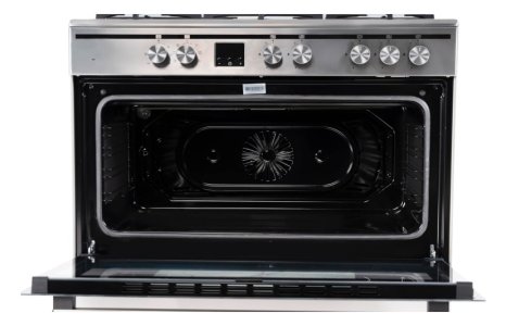 Terim 90X60 Combination Cooker, 5 gas burners, Stainless Steel, 1 Year Warranty