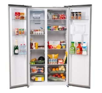 Terim Side-by-Side Refrigerator, 720L Gross Capacity, Inverter Compressor, Total No Frost, Digital Display, Water Dispenser, Multi Air Flow