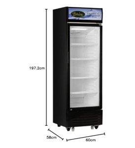 Terim Free Standing Beverage Cooler, Showcase Chiller, Single Door, 400L - 1 Year Warranty