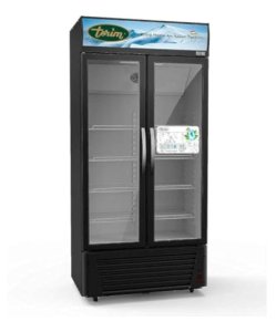 Terim 600 Liters Free Standing Double Door Chiller, Black - 1 Year Warranty