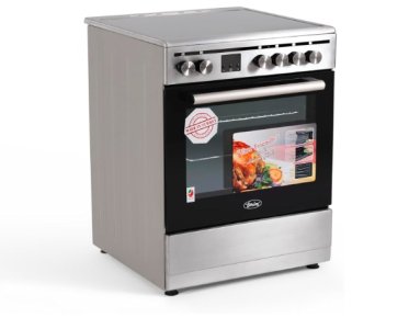 Terim 60X60 Ceramic Cooking Range, 6 Oven Function With Turbo Fan, Stainless Steel - 1 Year Warranty