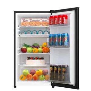Haier Single Door Refrigerator, 90L, Black, HR-135BLUK2KW