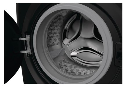 Gorenje 8Kg Front Load Washing Machine – WiFi Smart Control, 1400 RPM, Inverter Motor, SteamTech, Quick & Power Wash, Jet Balck