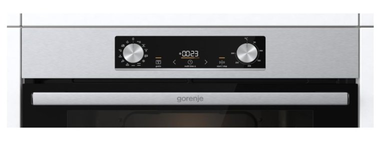 Gorenje 60 cm Built in Electric Oven with Fan, 77 Liters Capacity, Made in Slovenia, Stainless Steel,BO6737E02X