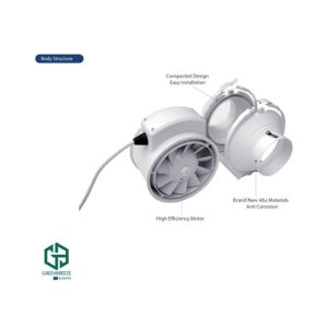 GREENBREEZE WIND 200 Mixed Flow Duct Fan, 8