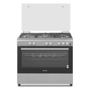 Wolf Power Freestanding 90X60 Cm Gas Cooking Range, 5 Gas Burners, Cast Iron Pan Support, Auto Ignition, Stainless Steel, Wcr950Ci, 1 Year Warranty