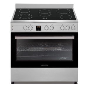 Terim WGC9060CERMF1 90x60 cm Ceramic Cooker, 98 Liters Oven, 5 Ceramic Zones, Electric Grill, Safety Thermostat