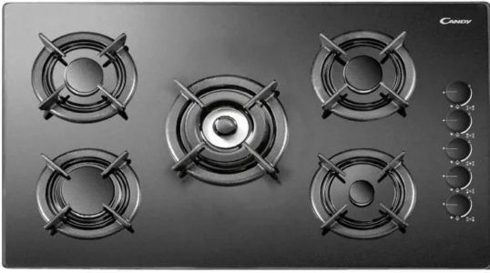 90 Cm Built In 5 Burners Gas Hob - Made in Italy CVG9CB SASO Black
