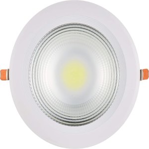 Narken COB 30W White 6500K Spot LED Power Saving Die-casting Aluminium Recessed Ceiling Downlight, NK-COB30W-T